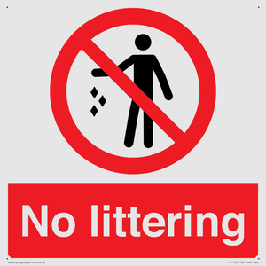 No littering